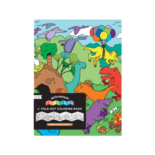 Picturesque Panorama Coloring Book -Dinos Odd Nodd Art Supply