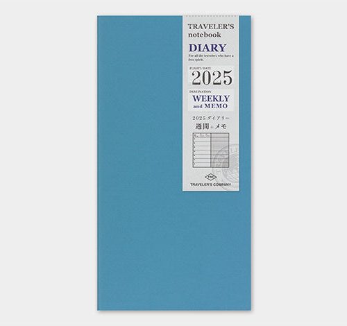 Weekly + Memo Traveler's Company 2025 Diary Refills Regular Size - Odd Nodd Art Supply