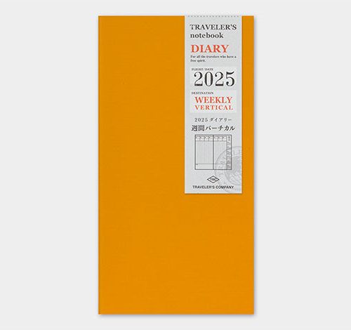 Weekly Vertical Traveler's Company 2025 Diary Refills Regular Size - Odd Nodd Art Supply