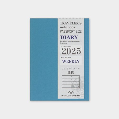 Weekly Traveler's Company 2025 Diary Refills Passport Size - Odd Nodd Art Supply