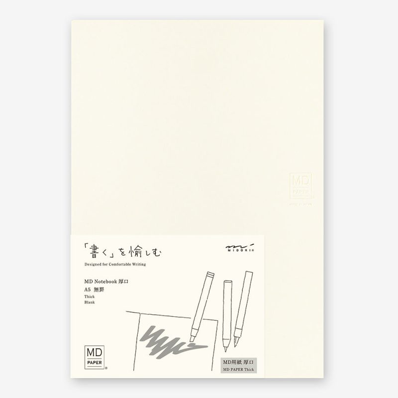 MD Notebook Thick Blank A5 Pad Midori - Odd Nodd Art Supply