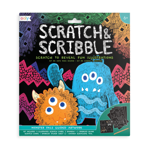 Monster Pals Scratch & Scribble Art Kits - Odd Nodd Art Supply