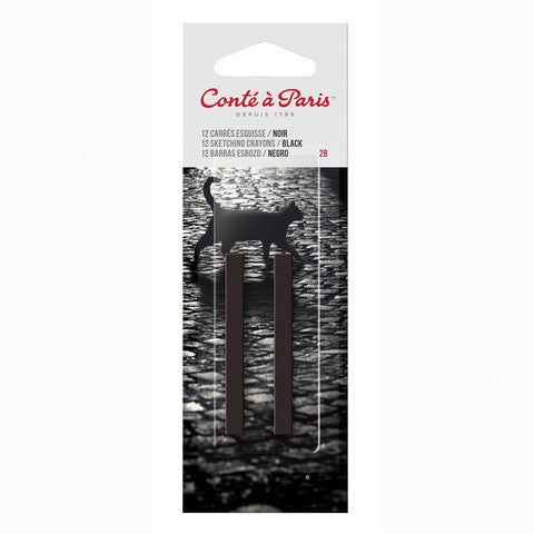 Black Conte Crayon Packs - Odd Nodd Art Supply