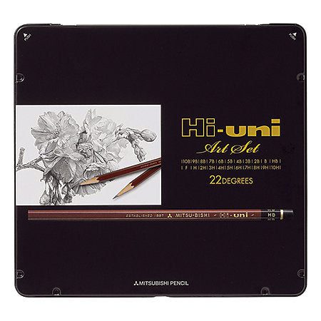 22 Uni-Ball Hi-uni Graphite Pencils Set - Odd Nodd Art Supply