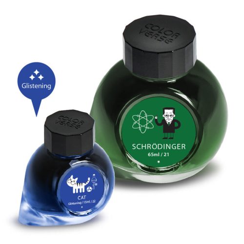 Colorverse Fountain Pen Inks #21/22 Schrodinger & Cat (65ml & 15ml) Multiverse - Odd Nodd Art Supply