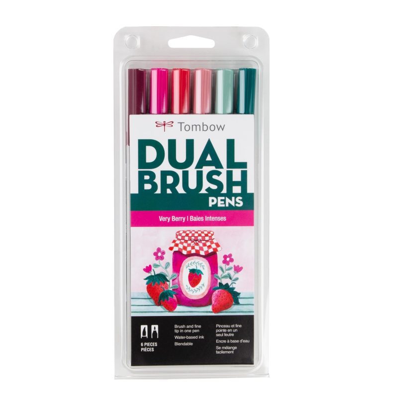 Very Berry Tombow Dual Brush Pen Sets - Odd Nodd Art Supply