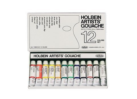 12 Color Holbein Designers Gouache Sets - Odd Nodd Art Supply