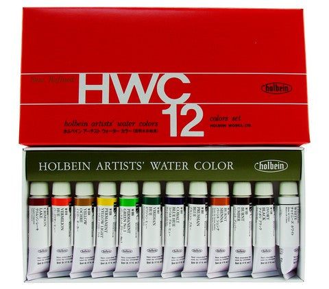 12 Color Holbein Artist Watercolor Sets - Odd Nodd Art Supply