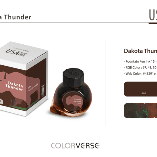 Colorverse USA Special Fountain Pen Ink - Odd Nodd Art Supply  Dakota Thunder