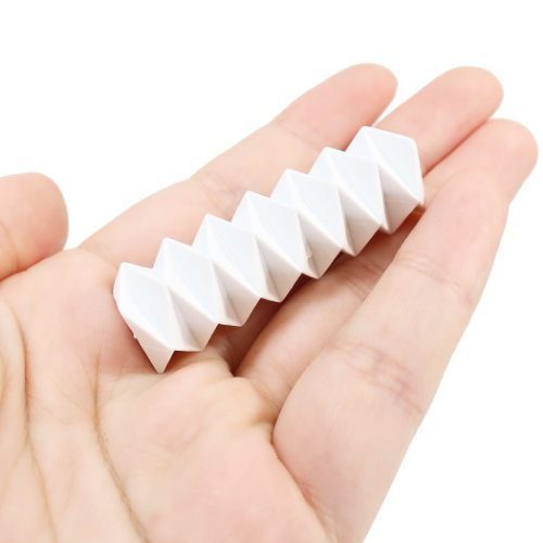 White Polygonal Zigzag Eraser - Odd Nodd Art Supply