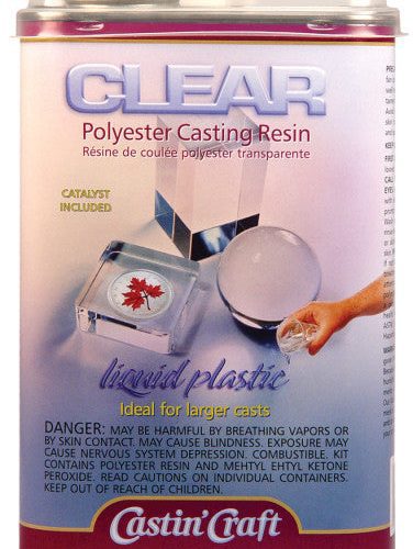 Craft Clear Polyester Casting Resin with Catalyst 32oz - Odd Nodd Art Supply