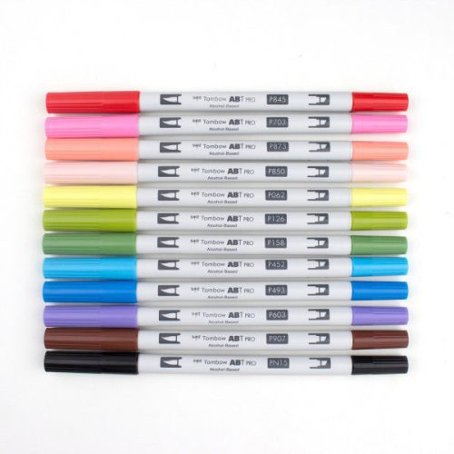 ABT PRO Alcohol Based Brush Marker Sets Tombow Manga Set - Odd Nodd Art Supply