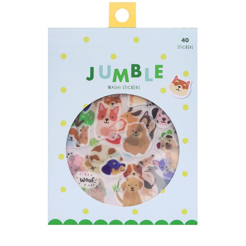 Dogs Jumble Washi Stickers - Odd Nodd Art Supply