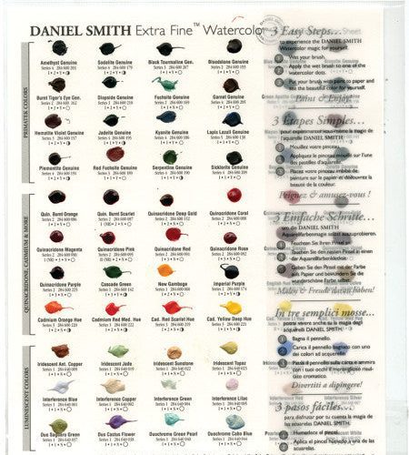 Daniel Smith Extra Fine Watercolor Dot Try-It Cards - Odd Nodd Art Supply