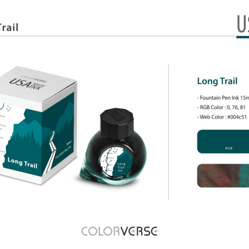 Colorverse USA Special Fountain Pen Ink - Odd Nodd Art Supply Long Trail