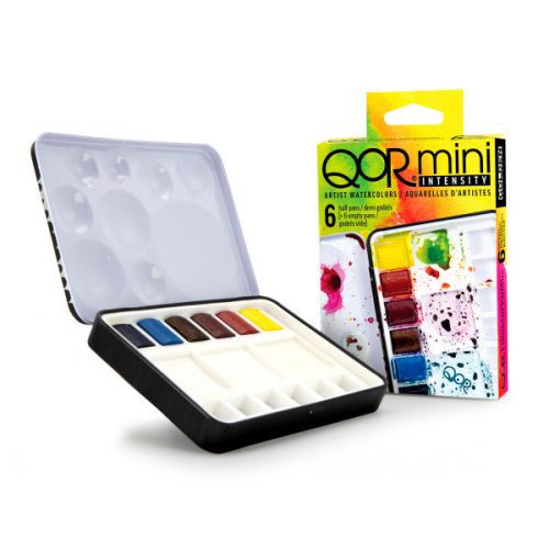 Intensity QoR Mini Watercolor 6-Color Half Pan Sets