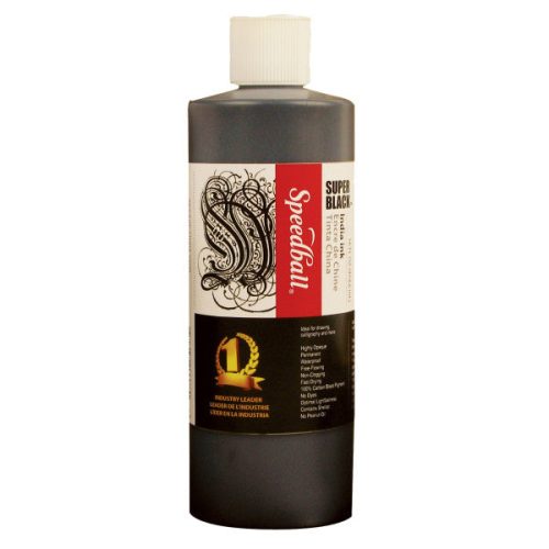 Speedball Super Black India Ink Pint - Odd Nodd Art Supply