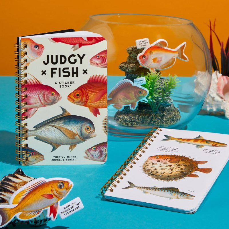 judgy fish sticker book brass monkey 9780735379398 153025