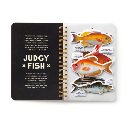 judgy fish sticker book brass monkey 9780735379398 894886