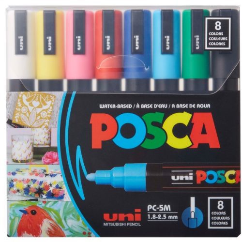 POSCA Acrylic Paint Marker Sets 8 Color 5M - Odd Nodd Art Supply