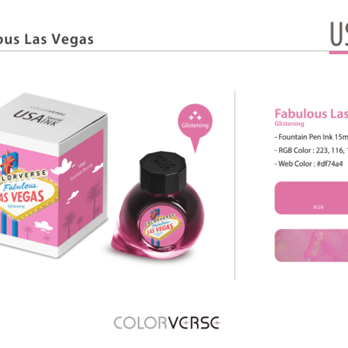 Colorverse USA Special Fountain Pen Ink - Odd Nodd Art Supply Fabulous Las Vegas