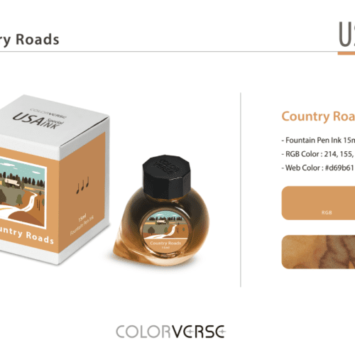 Colorverse USA Special Fountain Pen Ink - Odd Nodd Art Supply Country Roads