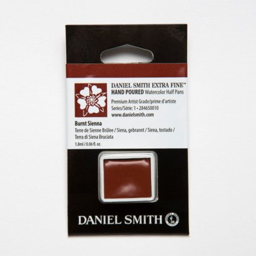 Burnt Sienna Extra-Fine Watercolor Half Pans - Odd Nodd Art Supply