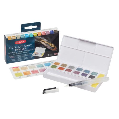 Derwent Paint Pan Travel Sets Metallic - Odd Nodd Art Supply