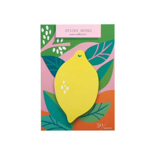 Lemon Die Cut Sticky Notes