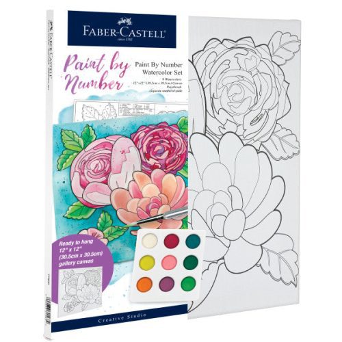 Paint By Number Watercolor Sets Bold Floral - Odd Nodd Art Supply