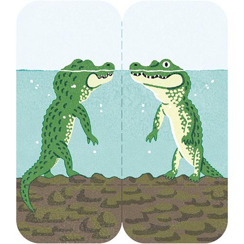 Crocodile Futamata Fusen Sticky Notes - Odd Nodd Art Supply