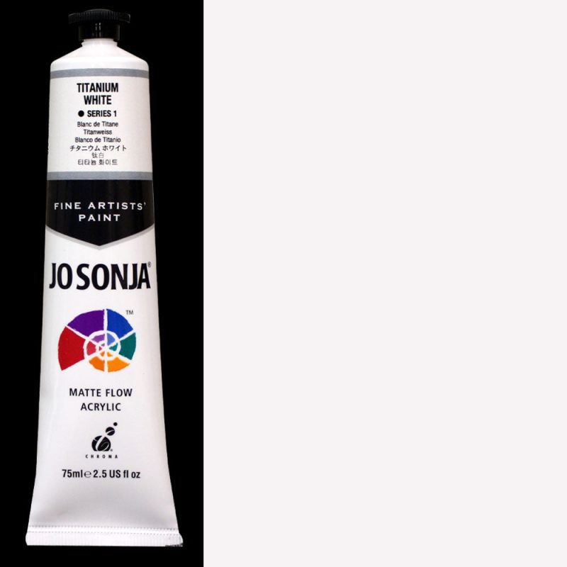 Titanium White Jo Sonja Matte Flow Acrylic Paint - Odd Nodd Art Supply