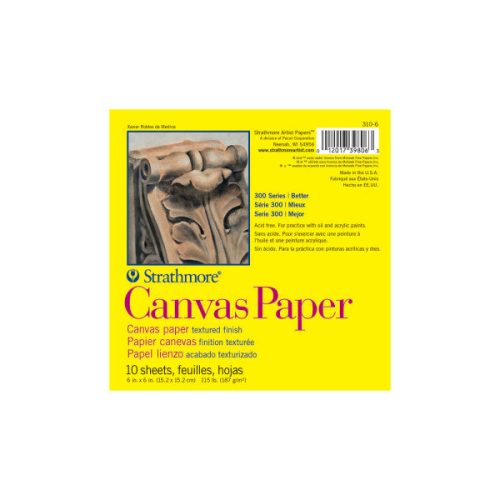 6x6 300 Series Strathmore Canvas Paper Pads - Odd Nodd Art Supply