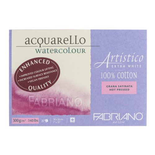 7x10 Hot Press Fabriano Artistico Extra-White Watercolor Blocks - Odd Nodd Art Supply