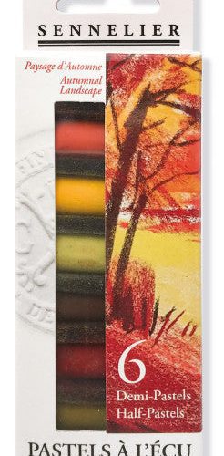 Sennelier Half Stick Soft Pastel Sets 6 stick Autumn set - Odd Nodd Art Supply