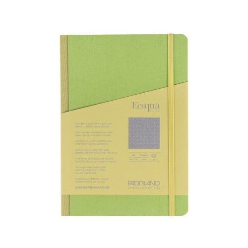 Lime Ecoqua Plus Fabric-Bound Notebooks  - Odd Nodd Art Supply