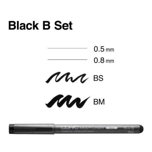 Broad B COPIC Multiliner Sets - Odd Nodd Art Supply