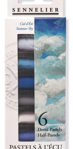 Sennelier Half Stick Soft Pastel Sets 6 stick Summer Sky set - Odd Nodd Art Supply